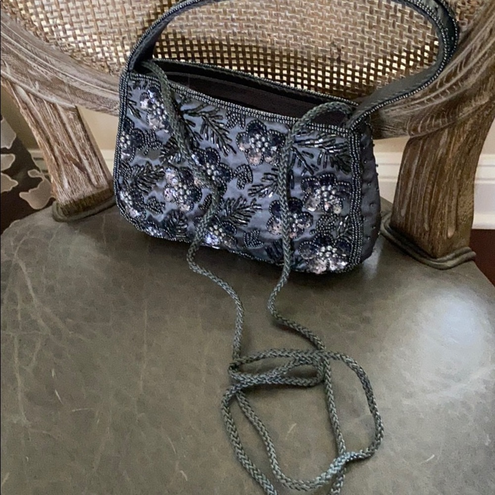 Beads, Sequins & Sparkle Delight on evening bag